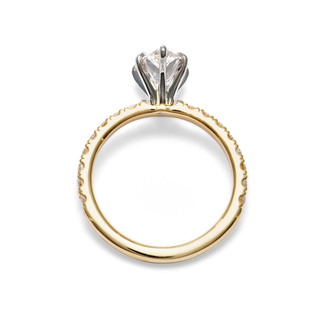 Astrid Pear Cut Diamond Engagement Ring - Identity Diamonds
