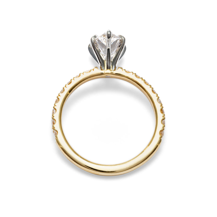 Astrid Pear Cut Diamond Engagement Ring - Identity Diamonds