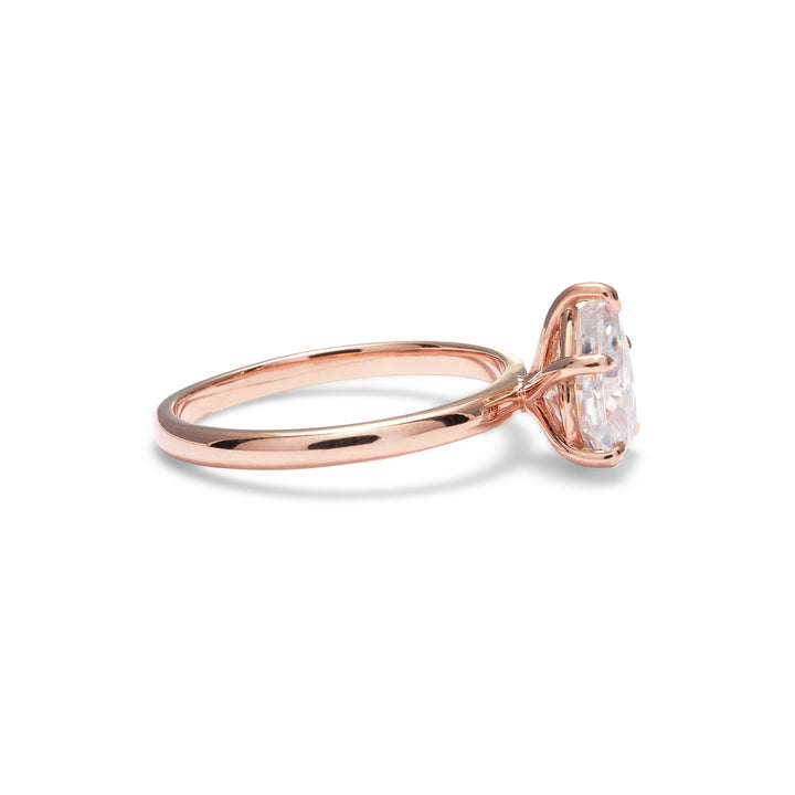 Jenny Pear Cut Moissanite Engagement Ring (5 prongs) - Identity Diamonds