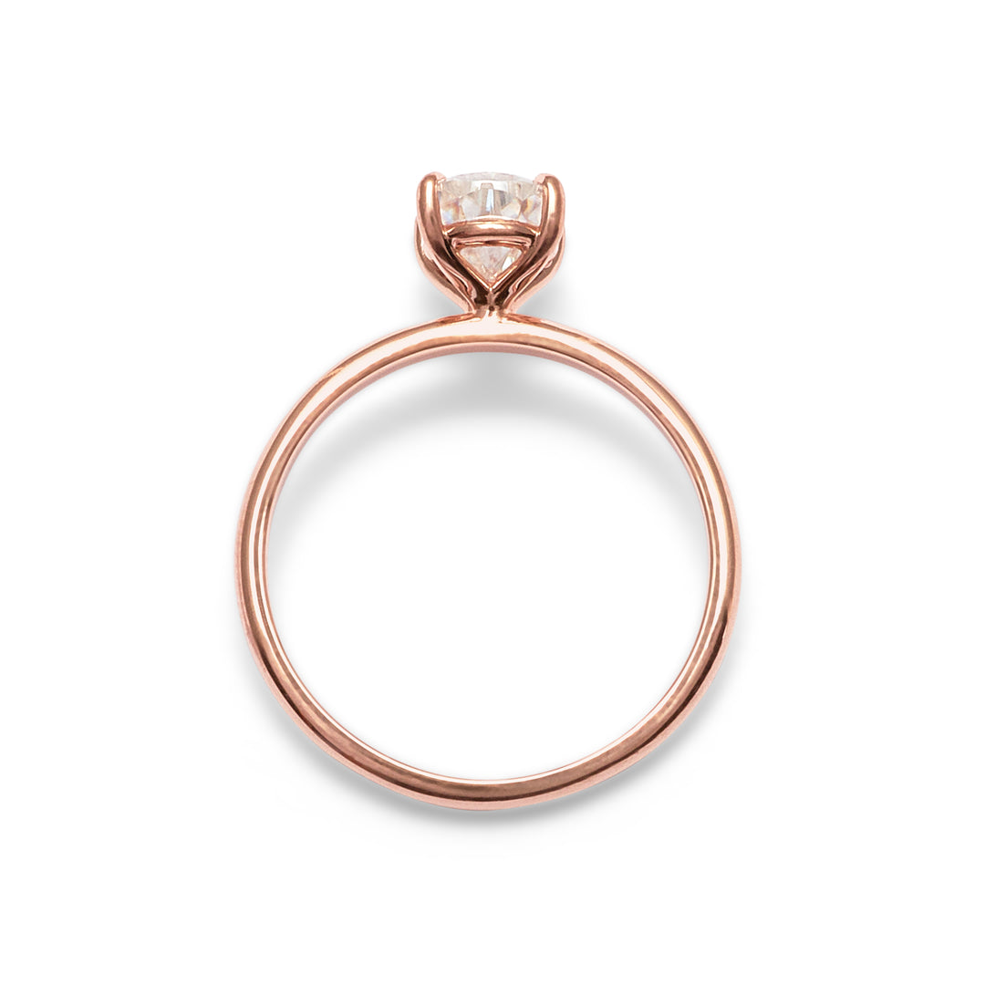 Jenny Pear Cut Moissanite Engagement Ring (5 prongs) - Identity Diamonds