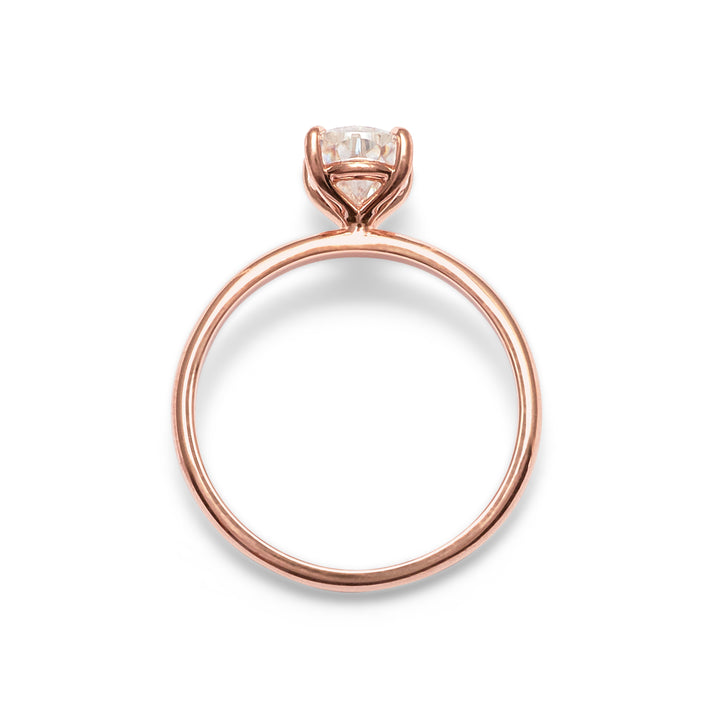 Jenny Pear Cut Moissanite Engagement Ring (5 prongs) - Identity Diamonds
