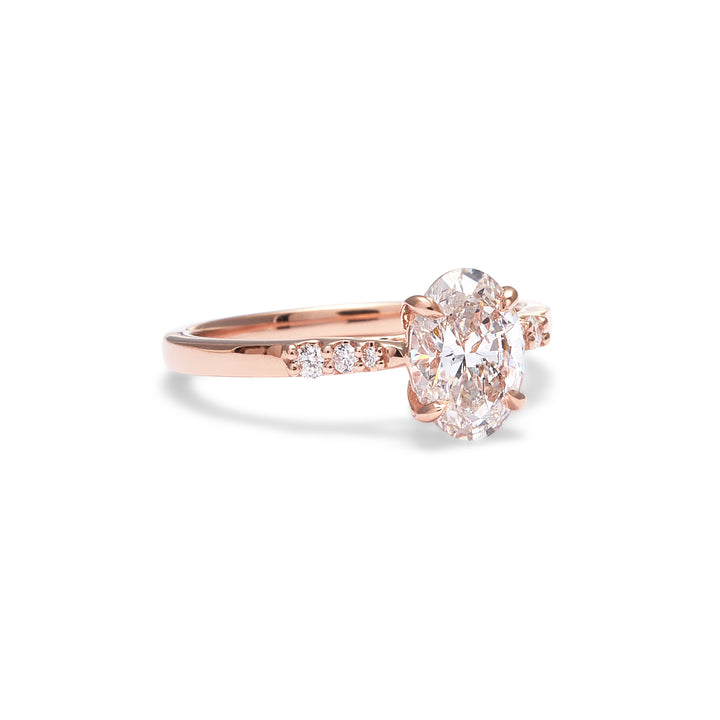 Lucy Oval Diamond Engagement Ring - Identity Diamonds