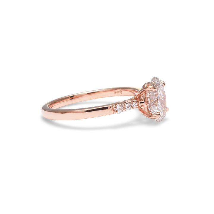 Lucy Oval Diamond Engagement Ring - Identity Diamonds
