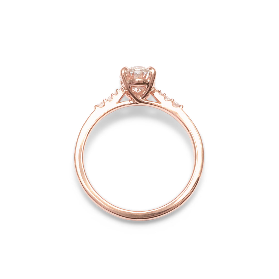 Lucy Oval Diamond Engagement Ring - Identity Diamonds