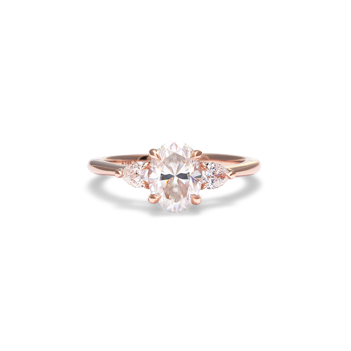 Juliet Oval Cut Moissanite Engagement Ring - Identity Diamonds