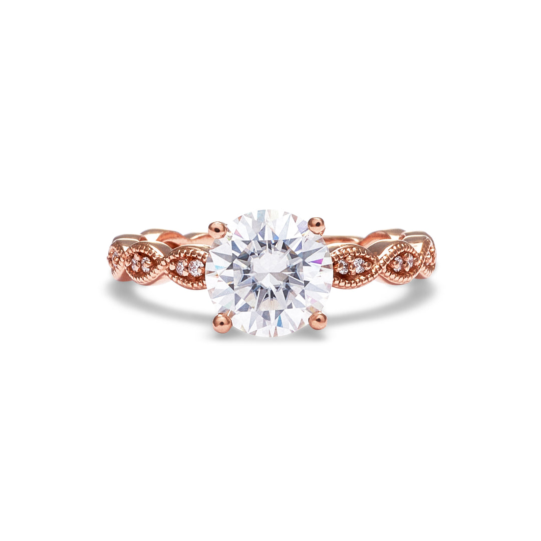 Mackenzie Moissanite Engagement Ring - Identity Diamonds