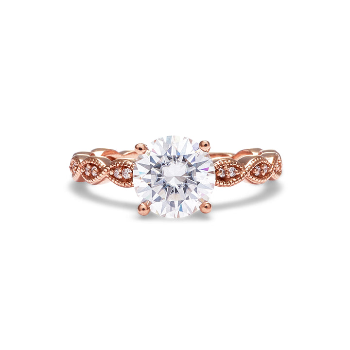 Mackenzie Moissanite Engagement Ring - Identity Diamonds
