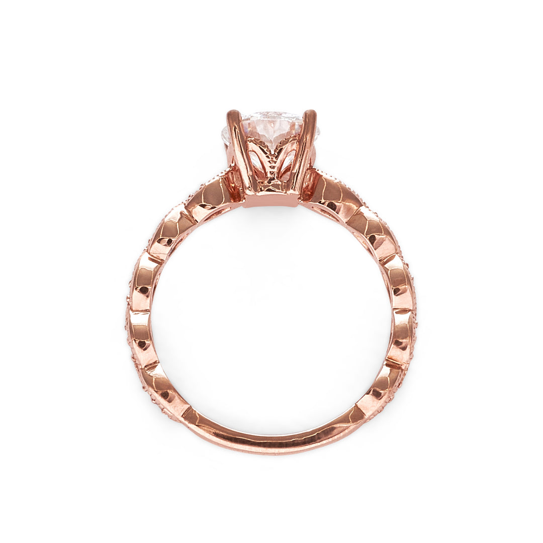 Mackenzie Moissanite Engagement Ring - Identity Diamonds