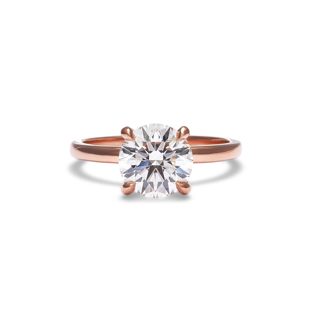 Jenny Round Cut Diamond Engagement Ring - Identity Diamonds