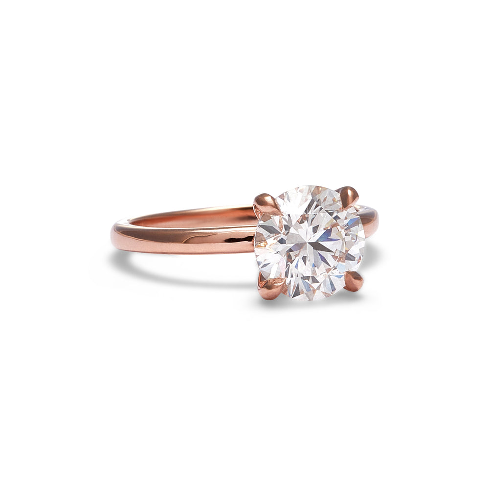 Jenny Round Cut Diamond Engagement Ring - Identity Diamonds