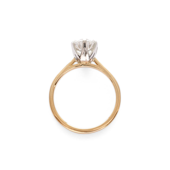 Libby Old Euro Cut Moissanite Engagement Ring - Identity Diamonds