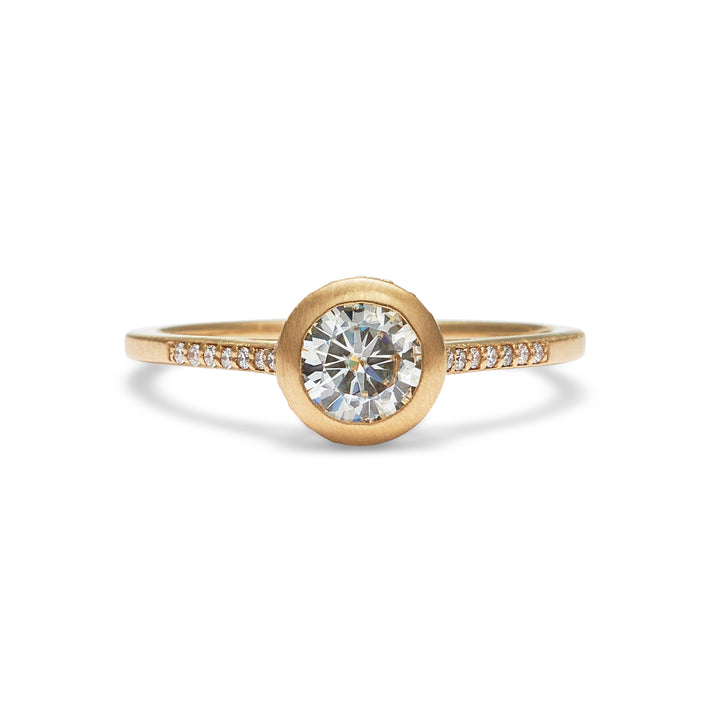 Annie Moissanite Engagement Ring - Identity Diamonds