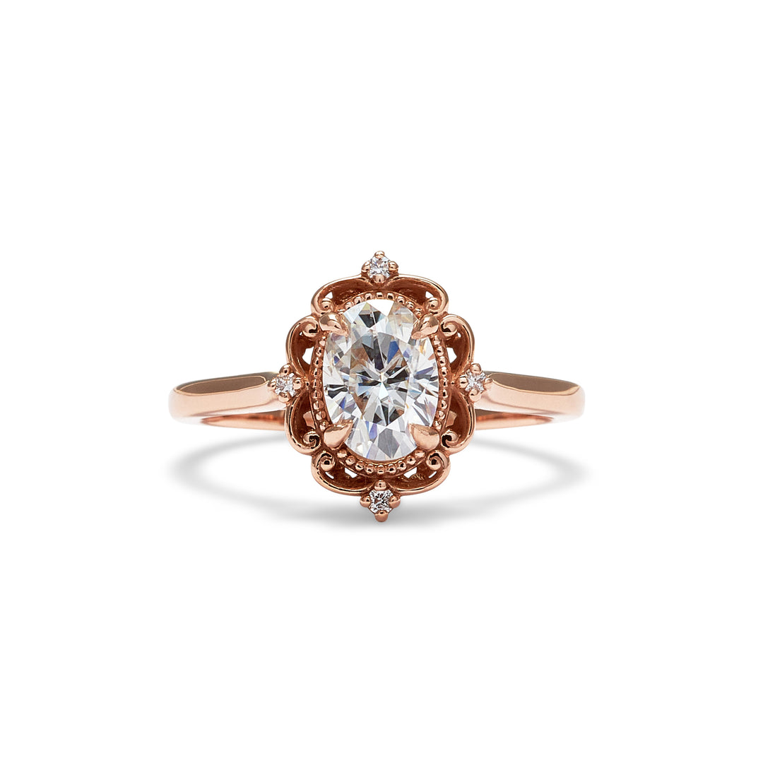 Eleanor Oval Cut Diamond Engagement Ring - Identity Diamonds