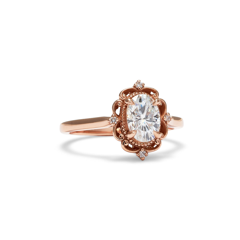 Eleanor Oval Cut Diamond Engagement Ring - Identity Diamonds