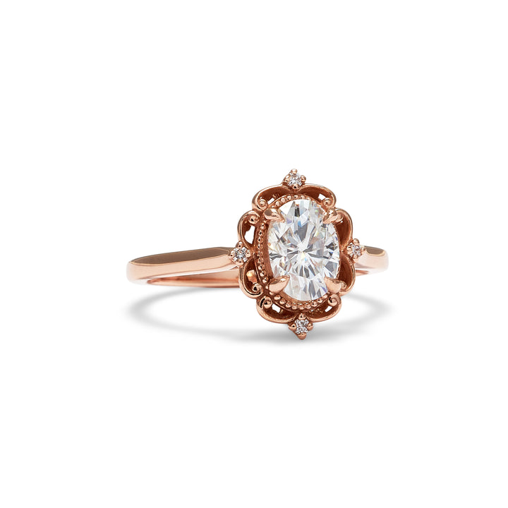 Eleanor Oval Cut Diamond Engagement Ring - Identity Diamonds