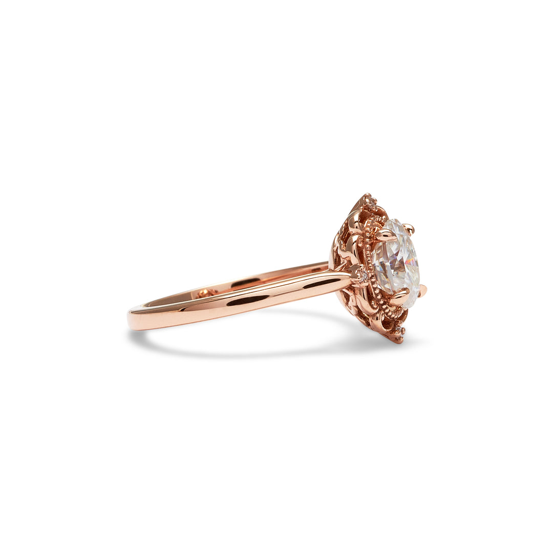 Eleanor Oval Cut Diamond Engagement Ring - Identity Diamonds