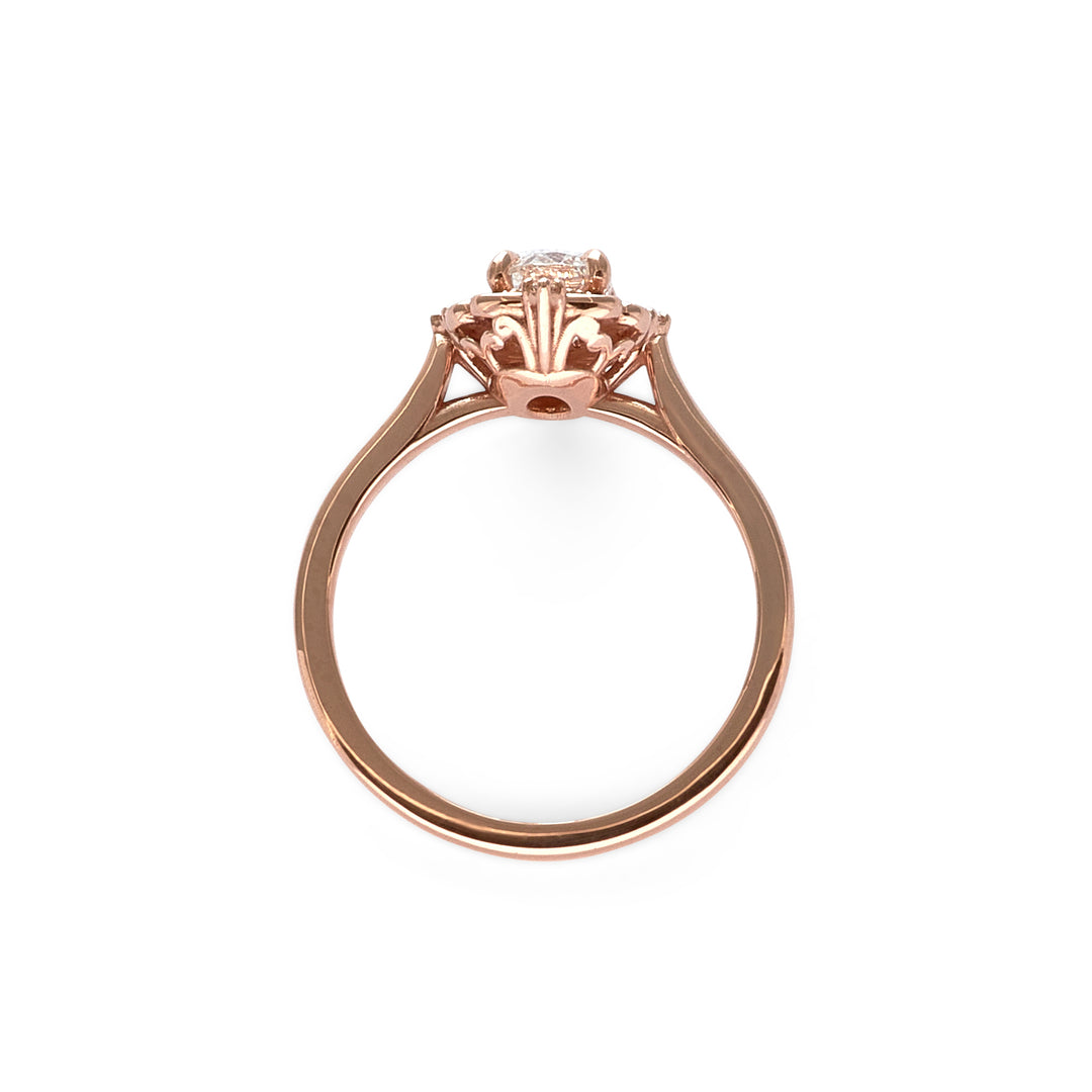 Eleanor Oval Cut Diamond Engagement Ring - Identity Diamonds
