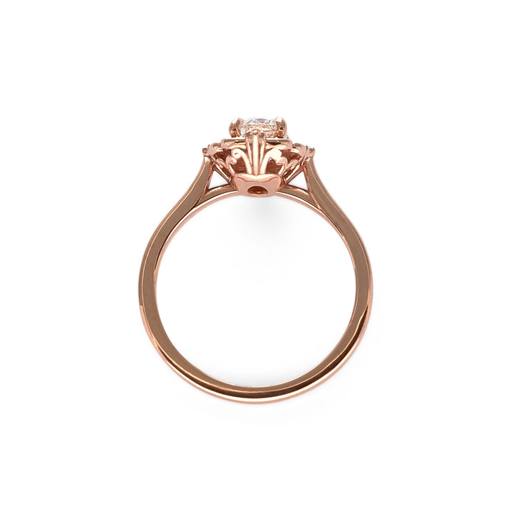 Eleanor Oval Cut Diamond Engagement Ring - Identity Diamonds