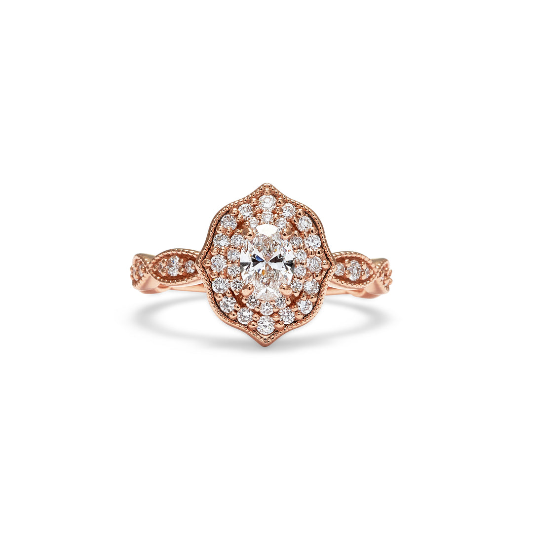 Beatrice Oval Cut Diamond Engagement Ring - Identity Diamonds