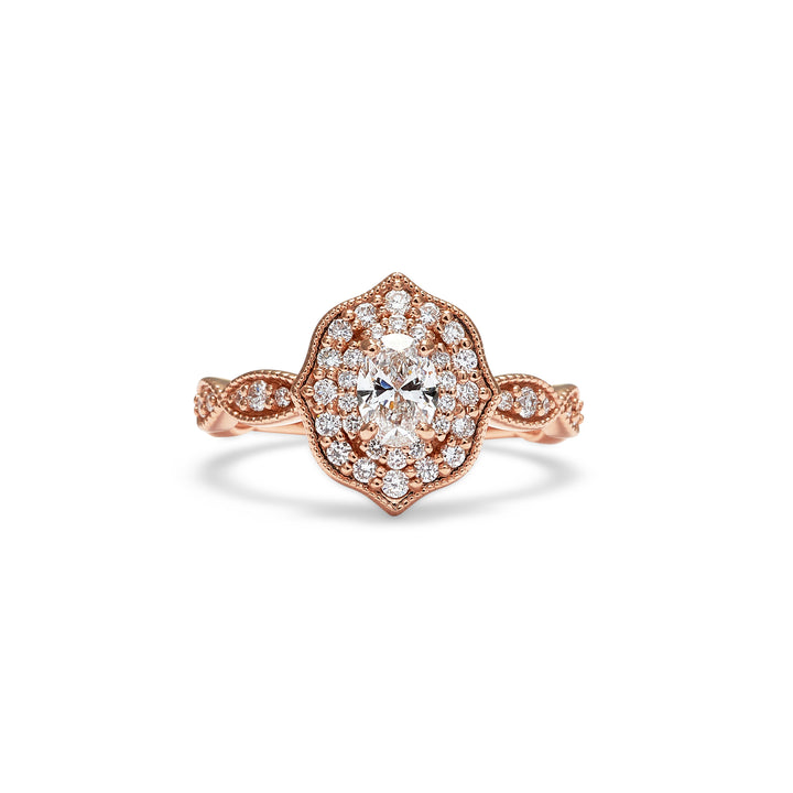 Beatrice Oval Cut Diamond Engagement Ring - Identity Diamonds