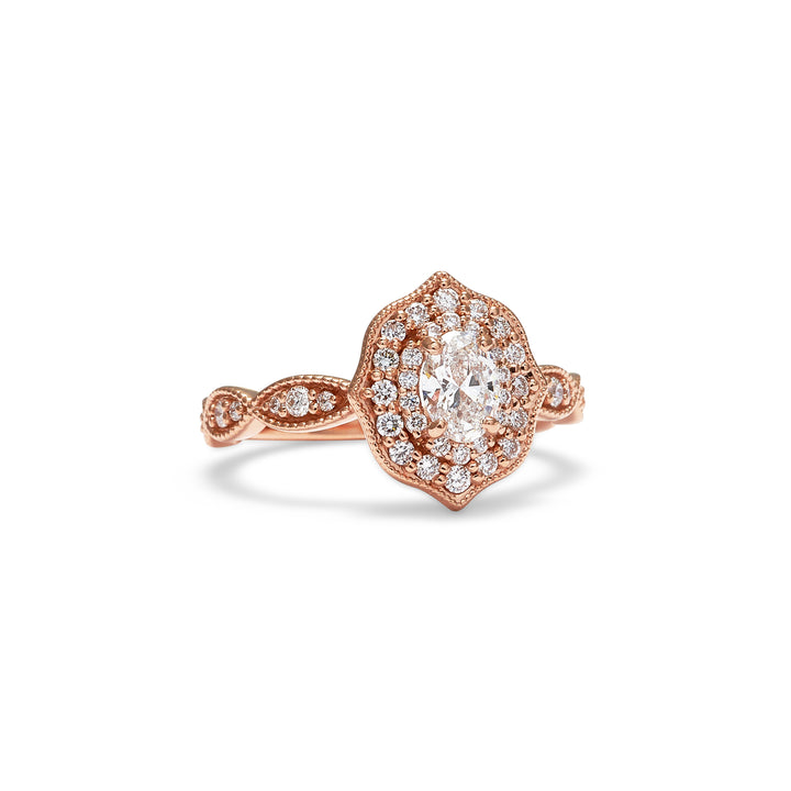 Beatrice Oval Cut Diamond Engagement Ring - Identity Diamonds