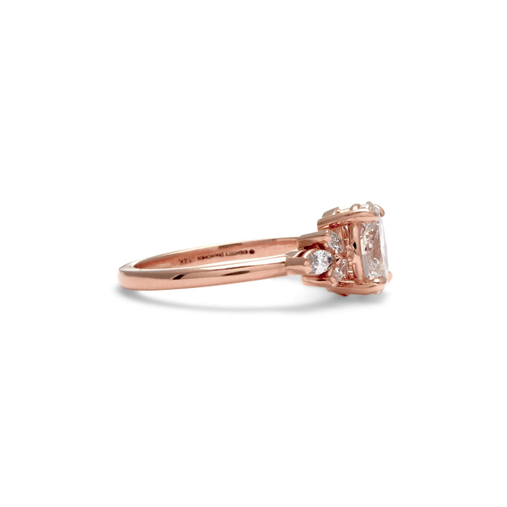 Daisy Oval Cut Engagement Ring - Identity Diamonds