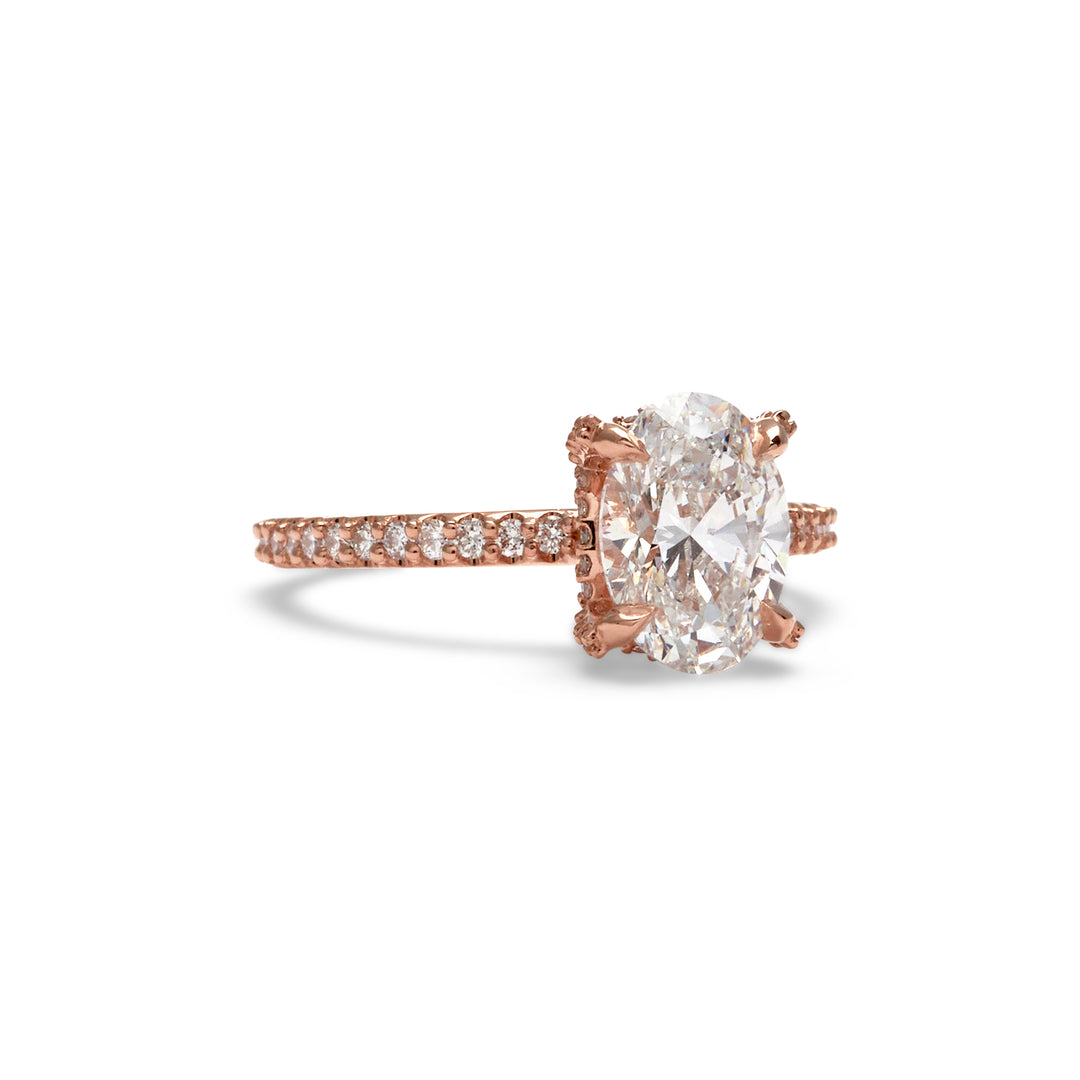 Ariel Oval Cut Diamond Engagement Ring - Identity Diamonds