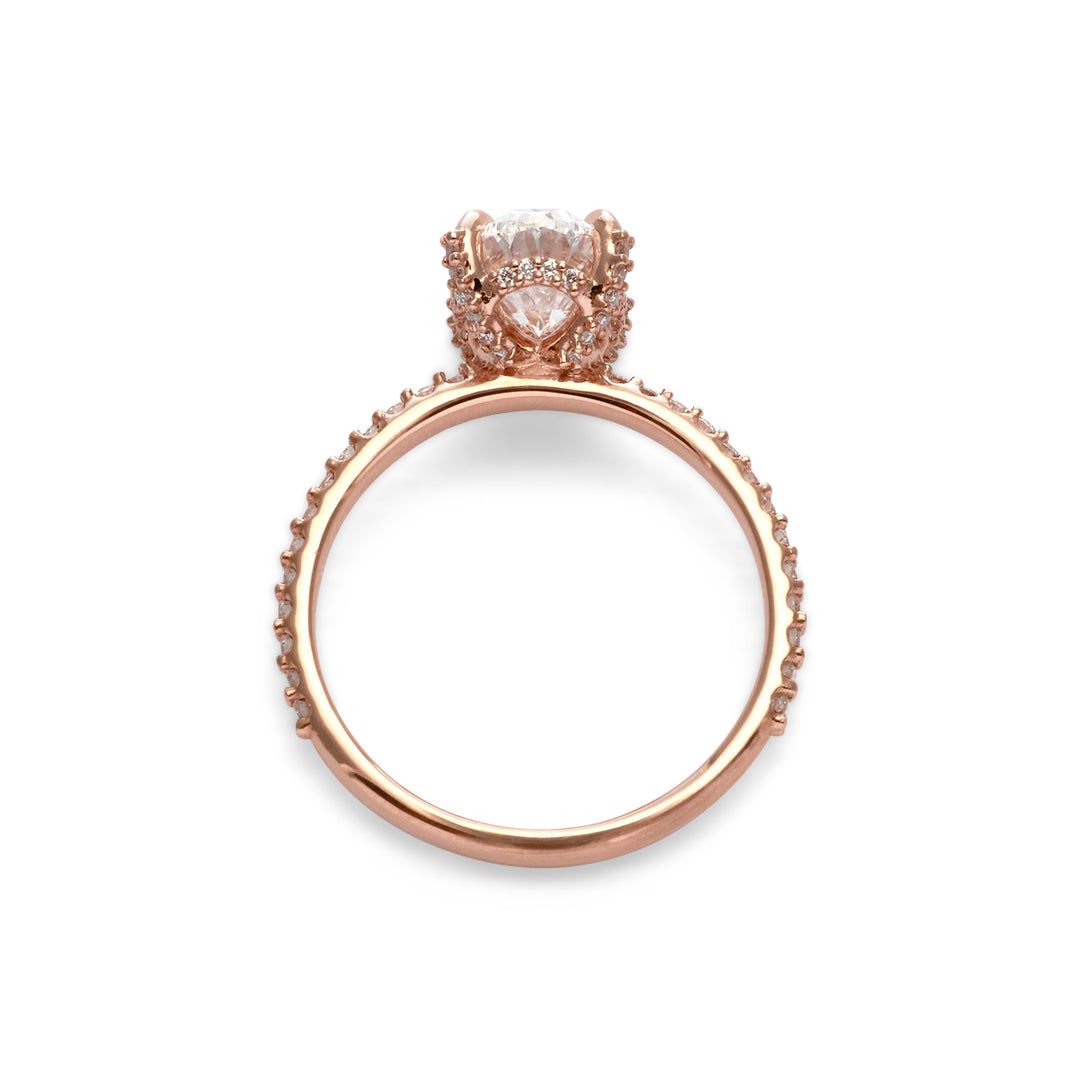 Ariel Oval Cut Diamond Engagement Ring - Identity Diamonds
