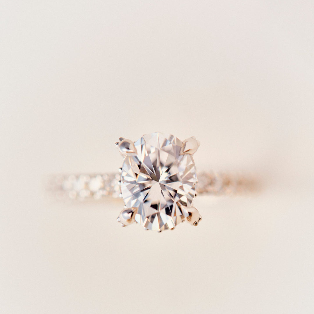 Eliza Oval Cut Diamond Engagement Ring - Identity Diamonds