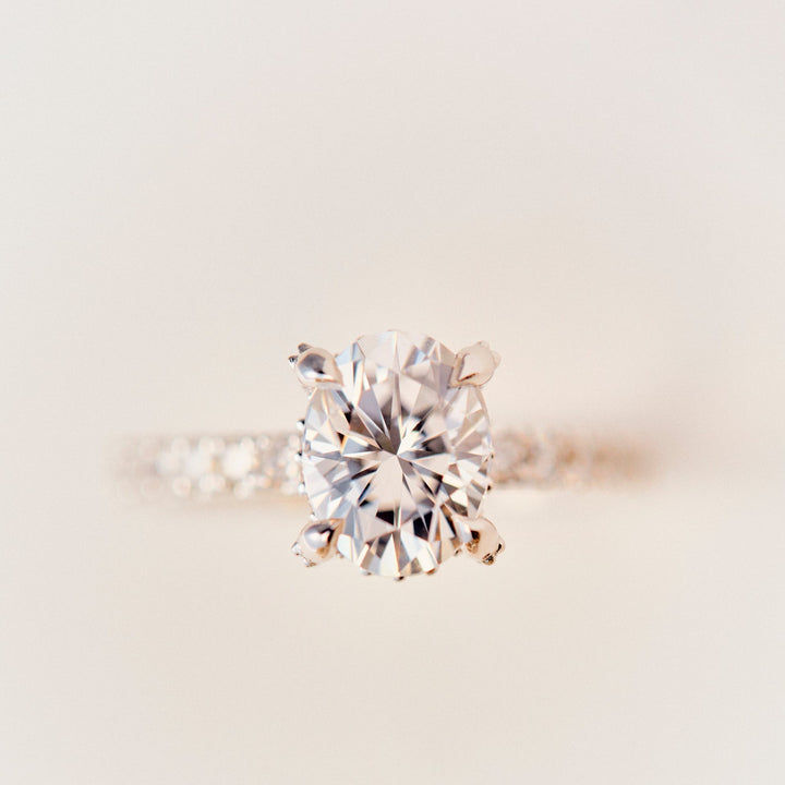 Eliza Oval Cut Diamond Engagement Ring - Identity Diamonds