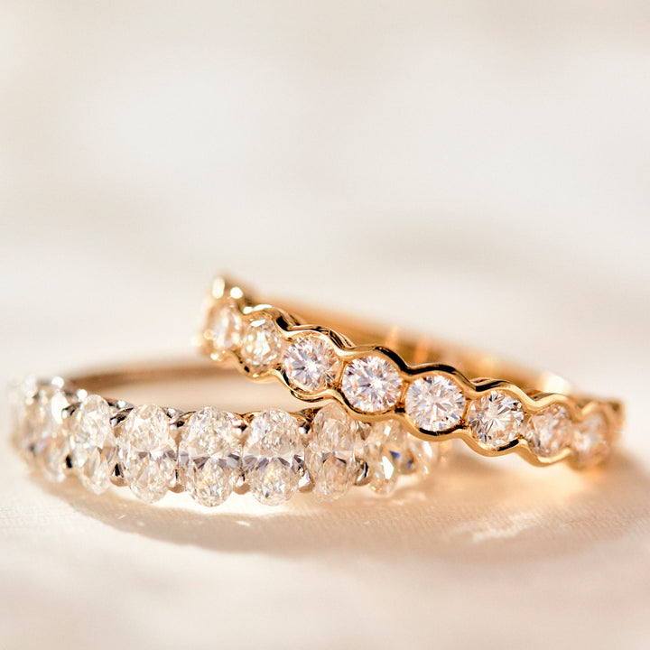 Jolene Oval Cut Diamond Band - Identity Diamonds