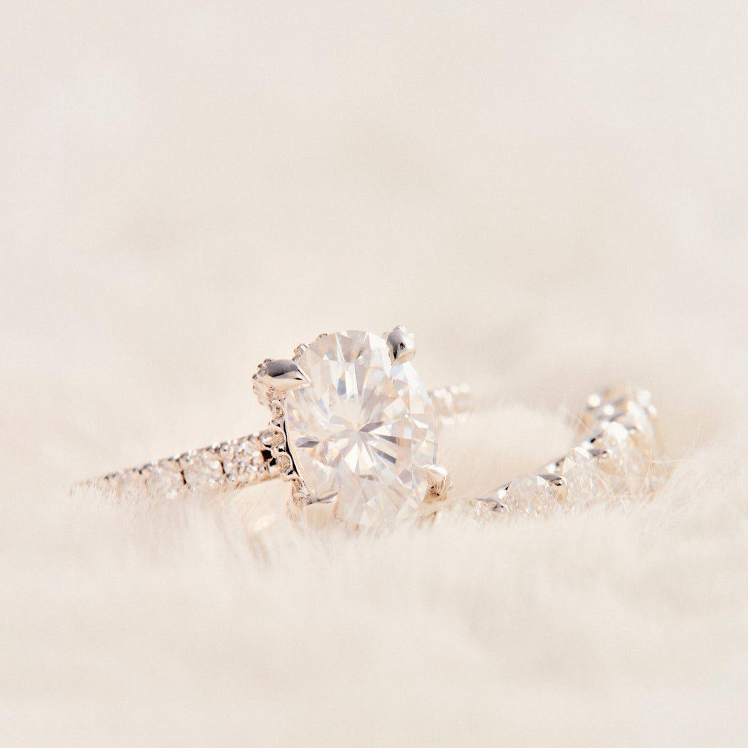 Eliza Oval Cut Diamond Engagement Ring - Identity Diamonds