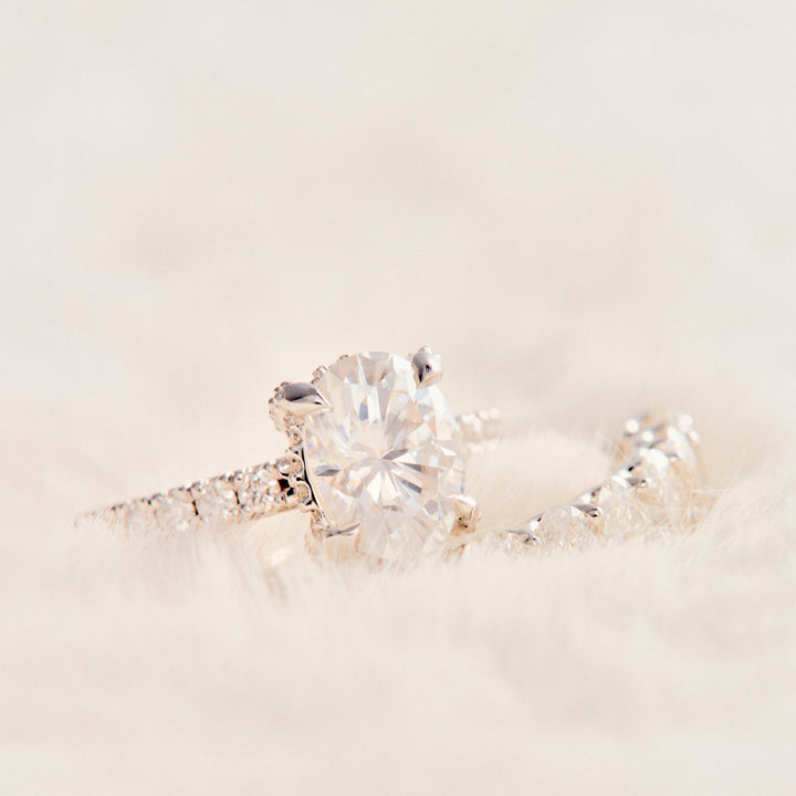 Eliza Oval Cut Diamond Engagement Ring - Identity Diamonds