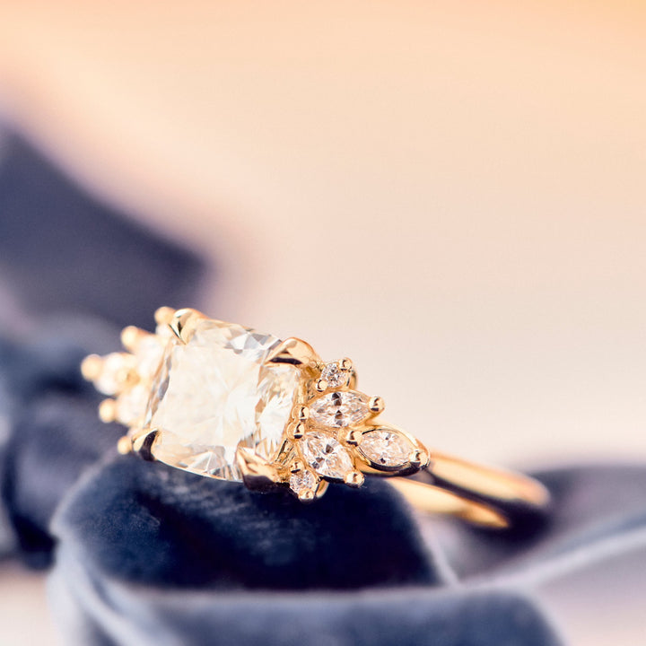 Taylor Cushion Cut Diamond Engagement Ring - Identity Diamonds