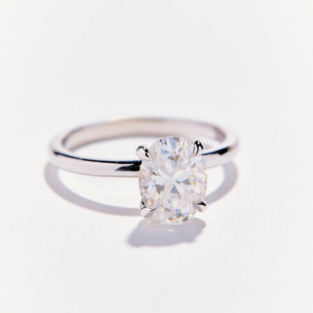 Jenny Oval Cut Moissanite Engagement Ring - Identity Diamonds