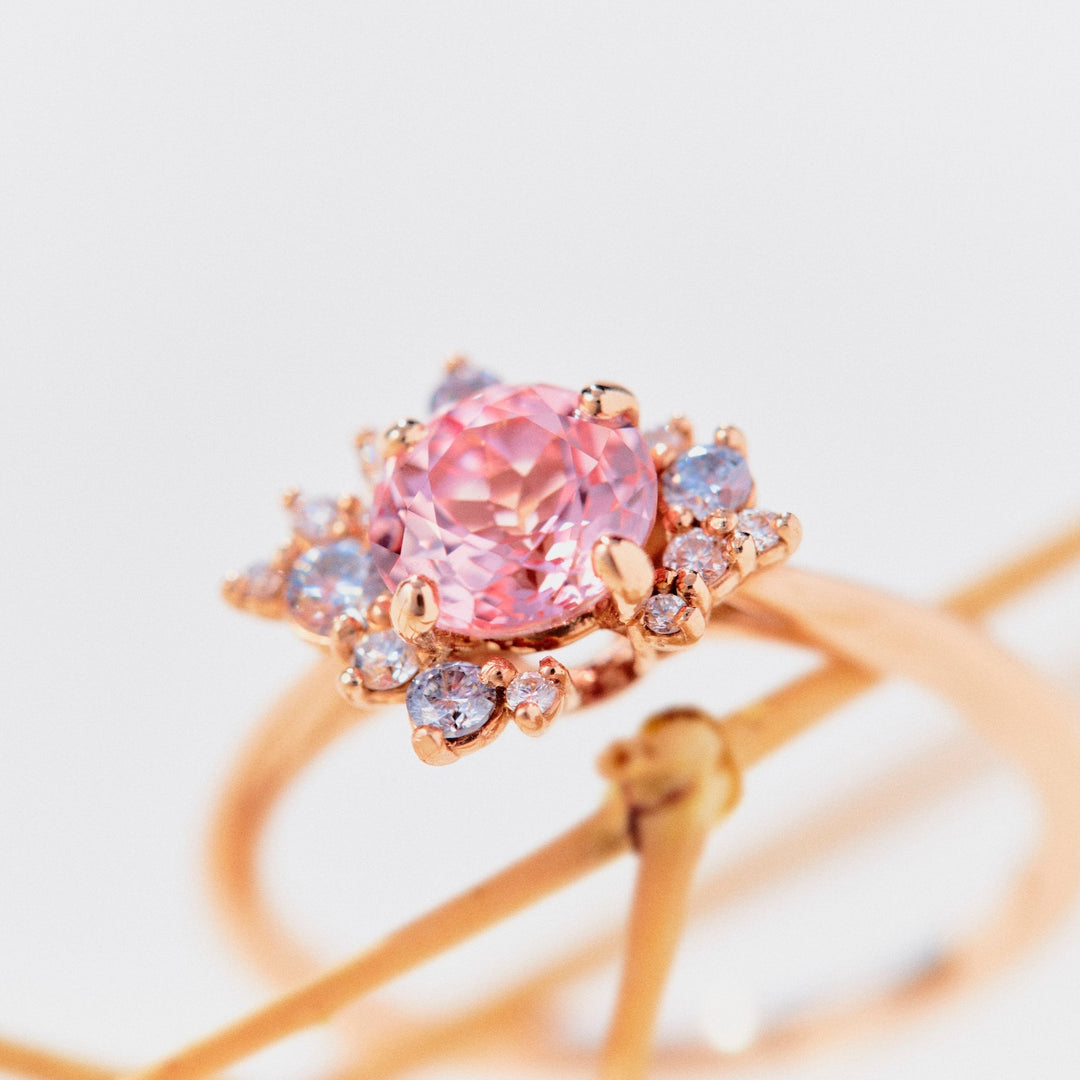 Gwen Rosé Sapphire Engagement Ring - Identity Diamonds
