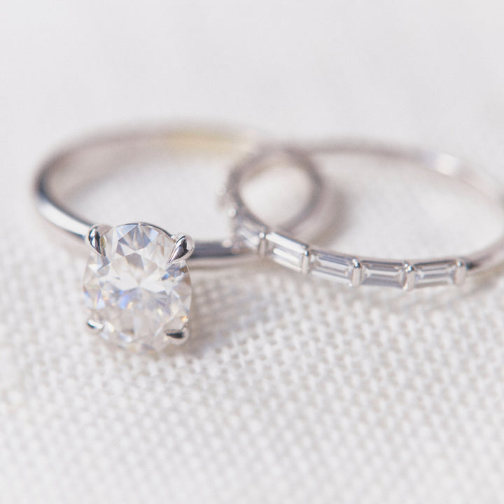 Jenny Oval Cut Moissanite Engagement Ring - Identity Diamonds