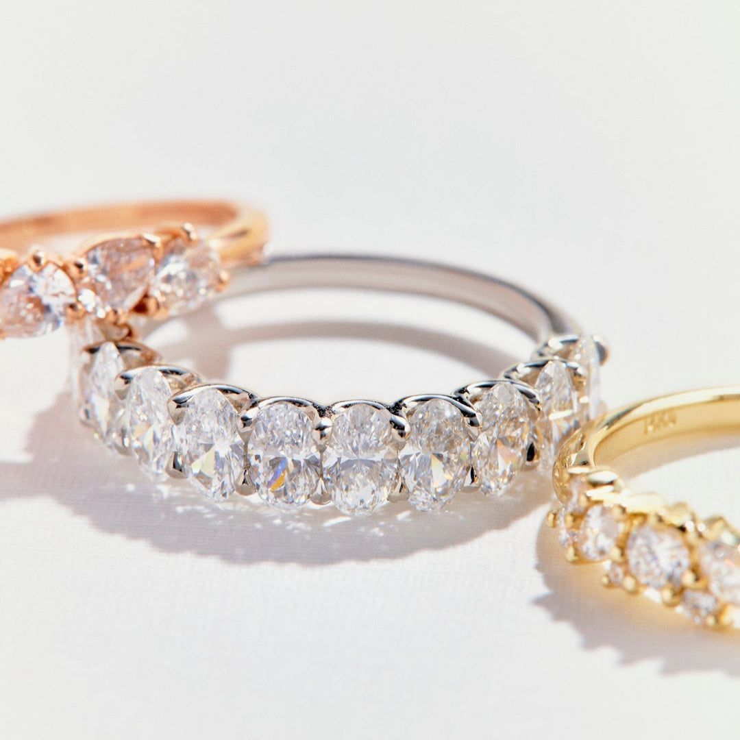 Jolene Oval Cut Diamond Band - Identity Diamonds