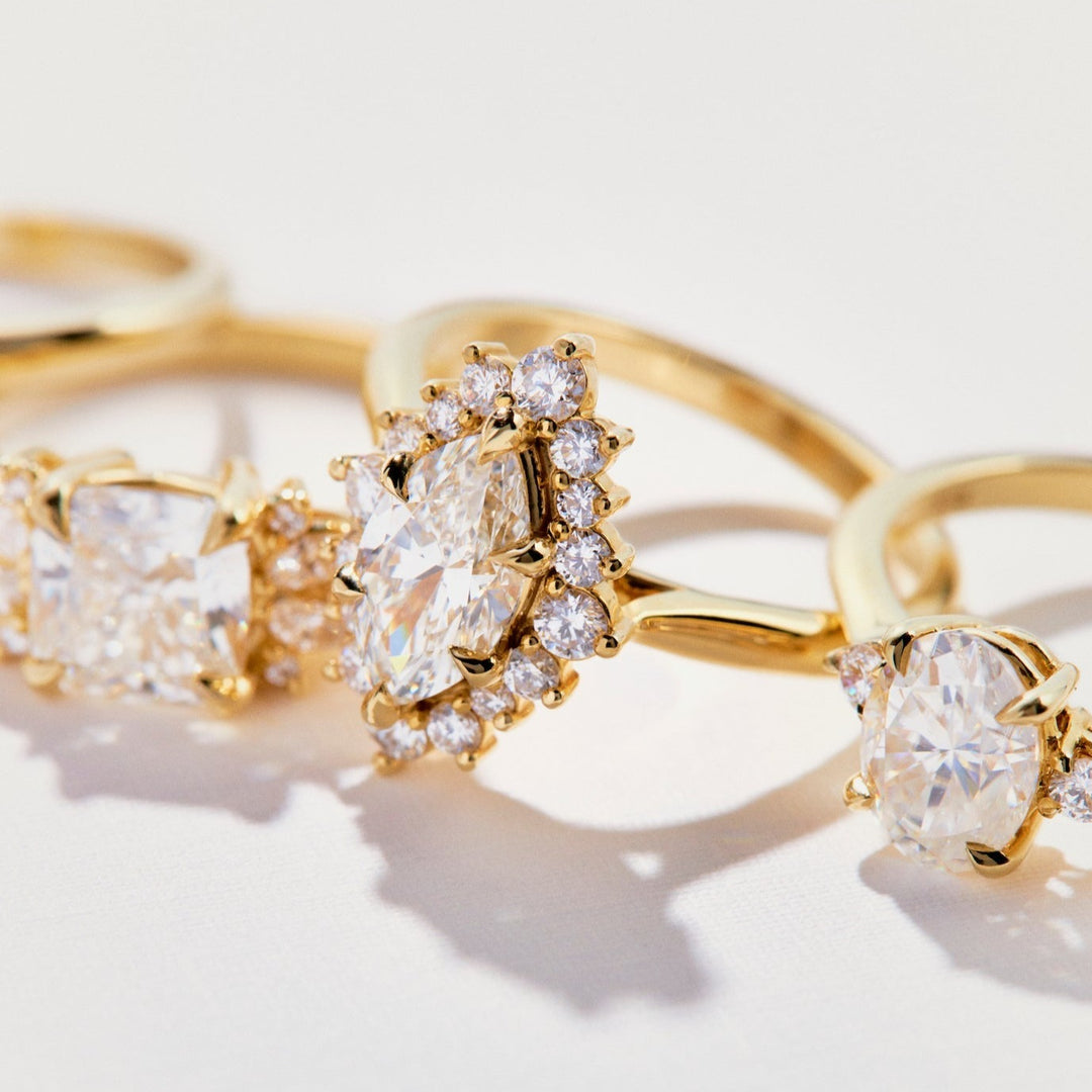 Heidi Marquise Cut Diamond Engagement Ring - Identity Diamonds