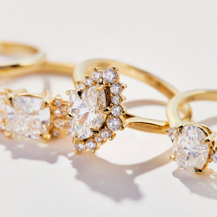 Heidi Marquise Cut Moissanite Engagement Ring - Identity Diamonds