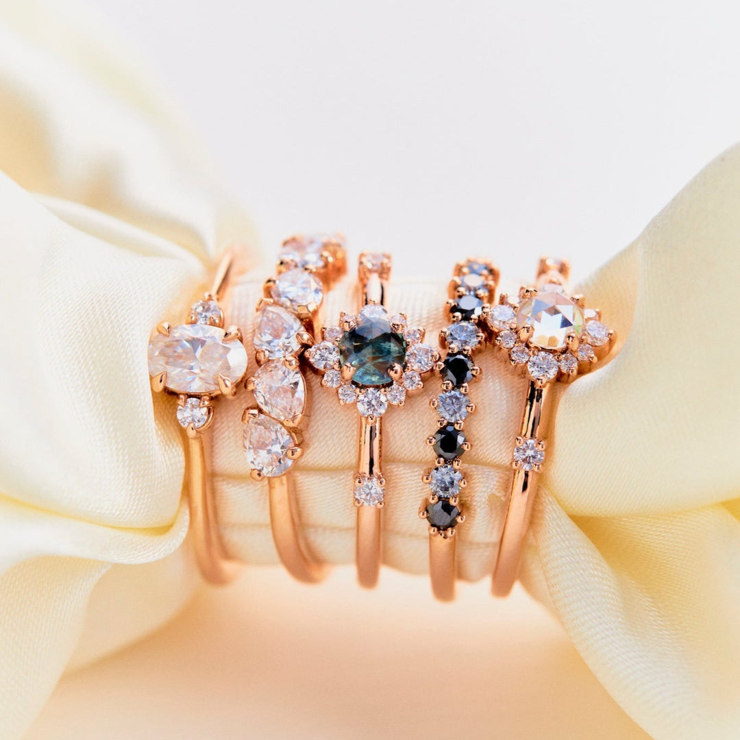 Skylar Moissanite Band - Identity Diamonds