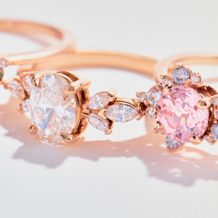 Gwen Rosé Sapphire Engagement Ring - Identity Diamonds