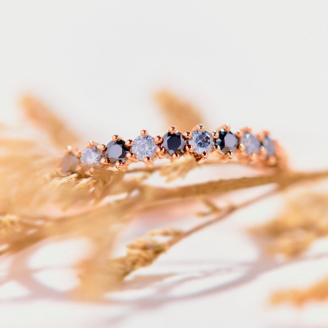 Skylar Moissanite Band - Identity Diamonds