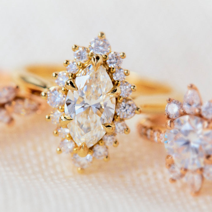 Heidi Marquise Cut Diamond Engagement Ring - Identity Diamonds