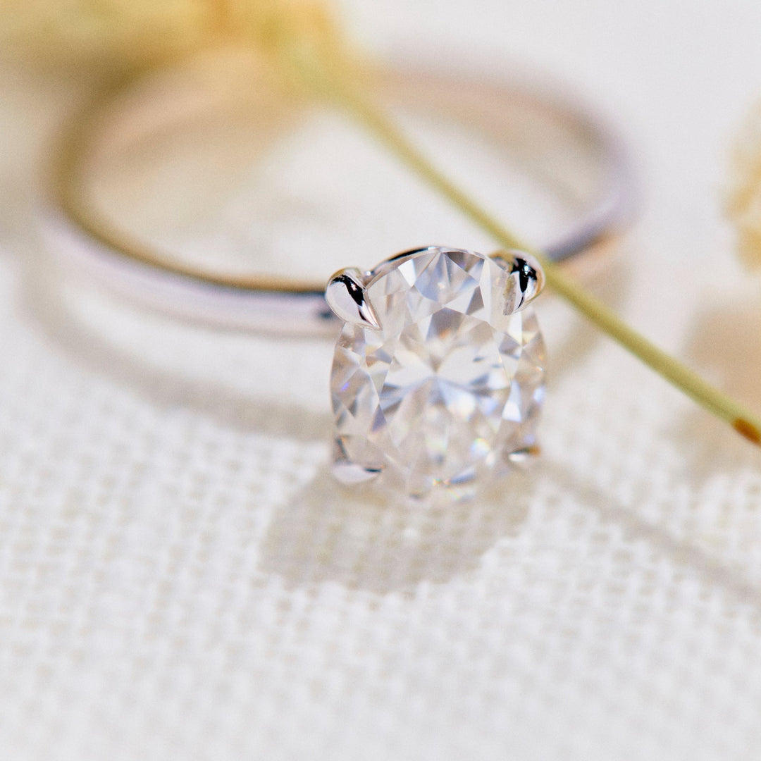 Jenny Oval Cut Diamond Engagement Ring - Identity Diamonds