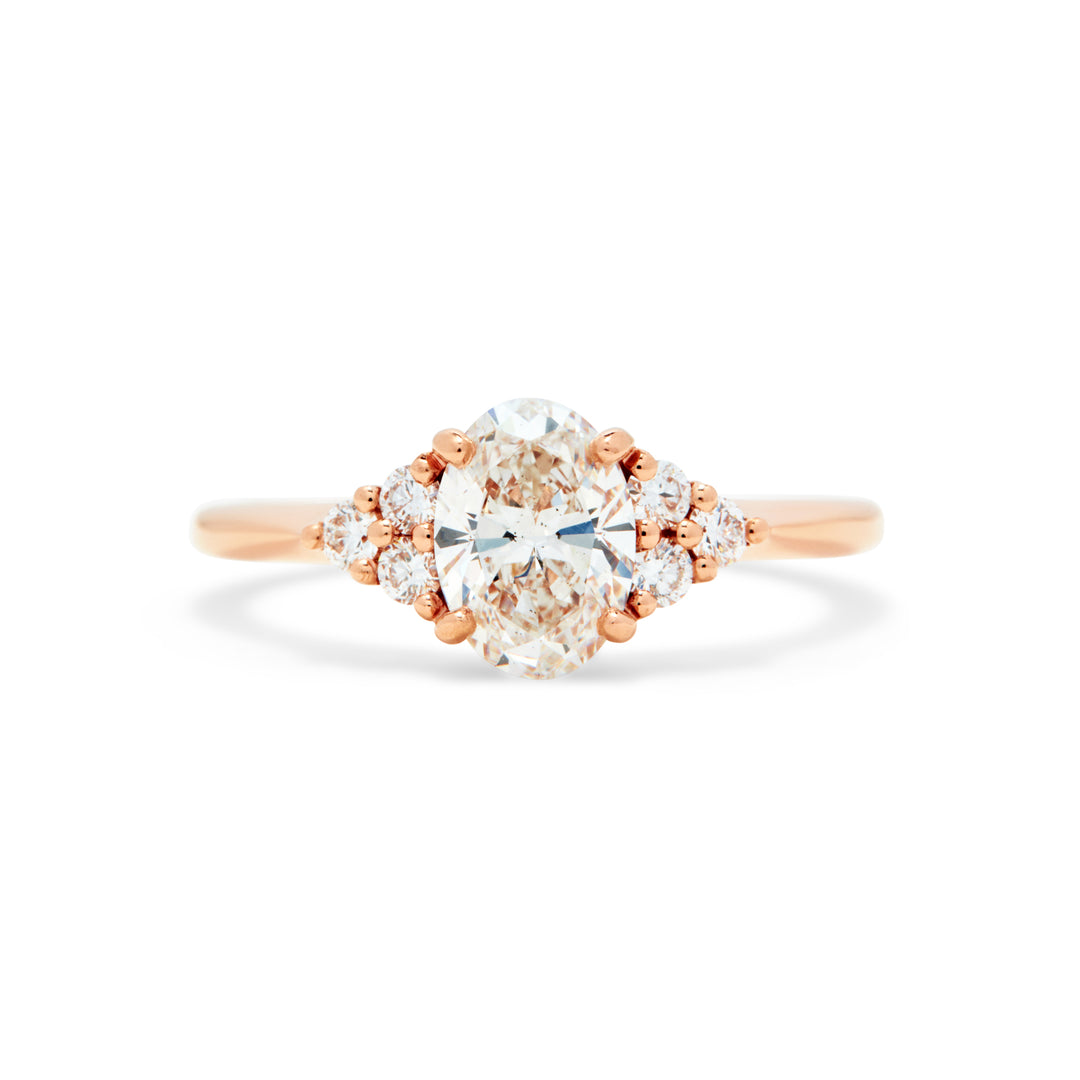 Lisbeth Oval Cut Diamond Engagement Ring - Identity Diamonds