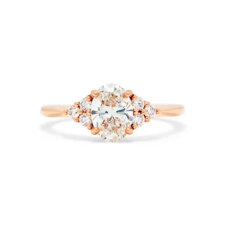 Lisbeth Oval Cut Diamond Engagement Ring - Identity Diamonds