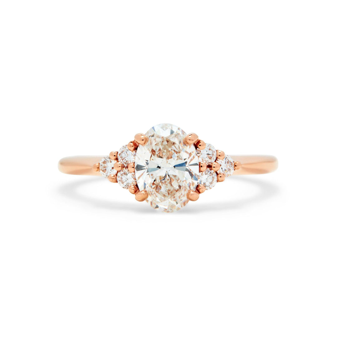 Lisbeth Oval Cut Moissanite Engagement Ring - Identity Diamonds