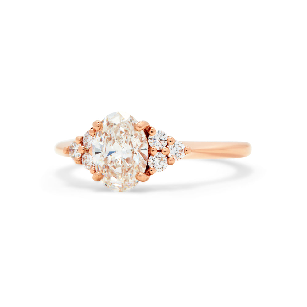 Lisbeth Oval Cut Diamond Engagement Ring - Identity Diamonds