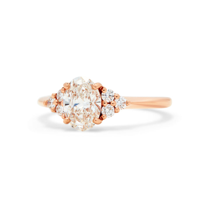Lisbeth Oval Cut Diamond Engagement Ring - Identity Diamonds